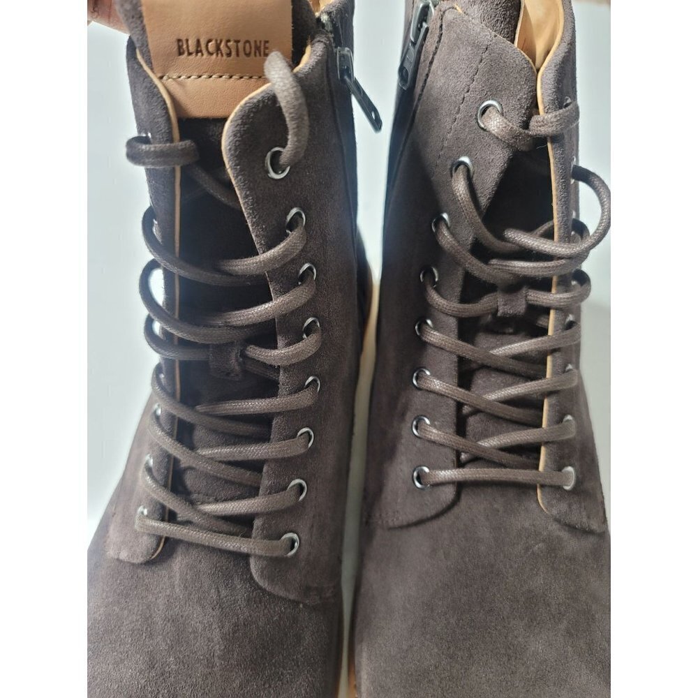 New Mens Blackstone Bitter Chocolate Boots High Top Suede Round Toe  SZ 47 - Picture 5 of 9